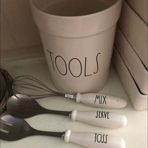 Rae Dunn 4 piece tool jar